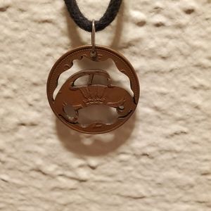 Volkswagen Beetle necklace